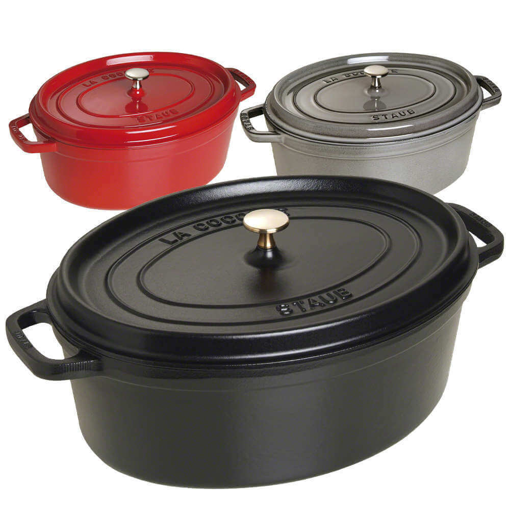 Кокот овальный, 29 см, вишневый, La Cocotte, Staub