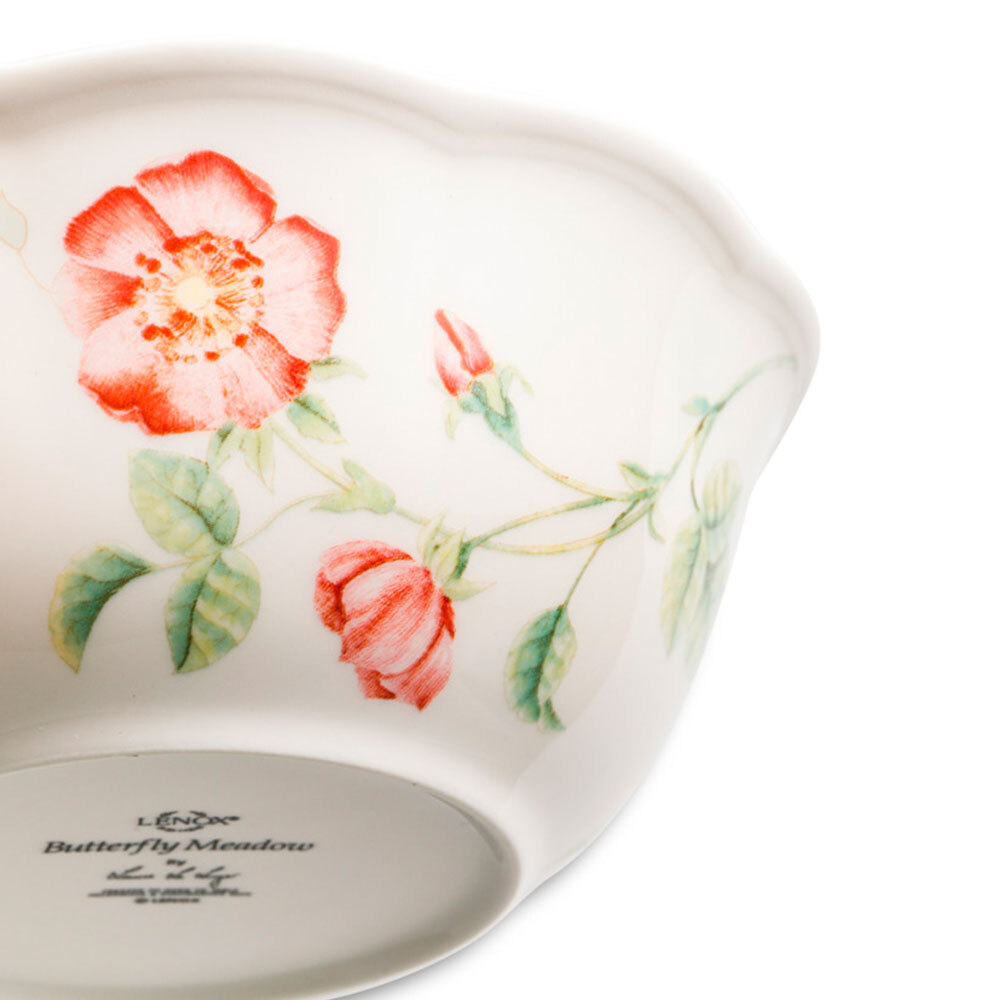 Салатник фарфоровый 1л, 17 см, LEN788576, Бабочки на лугу, Lenox