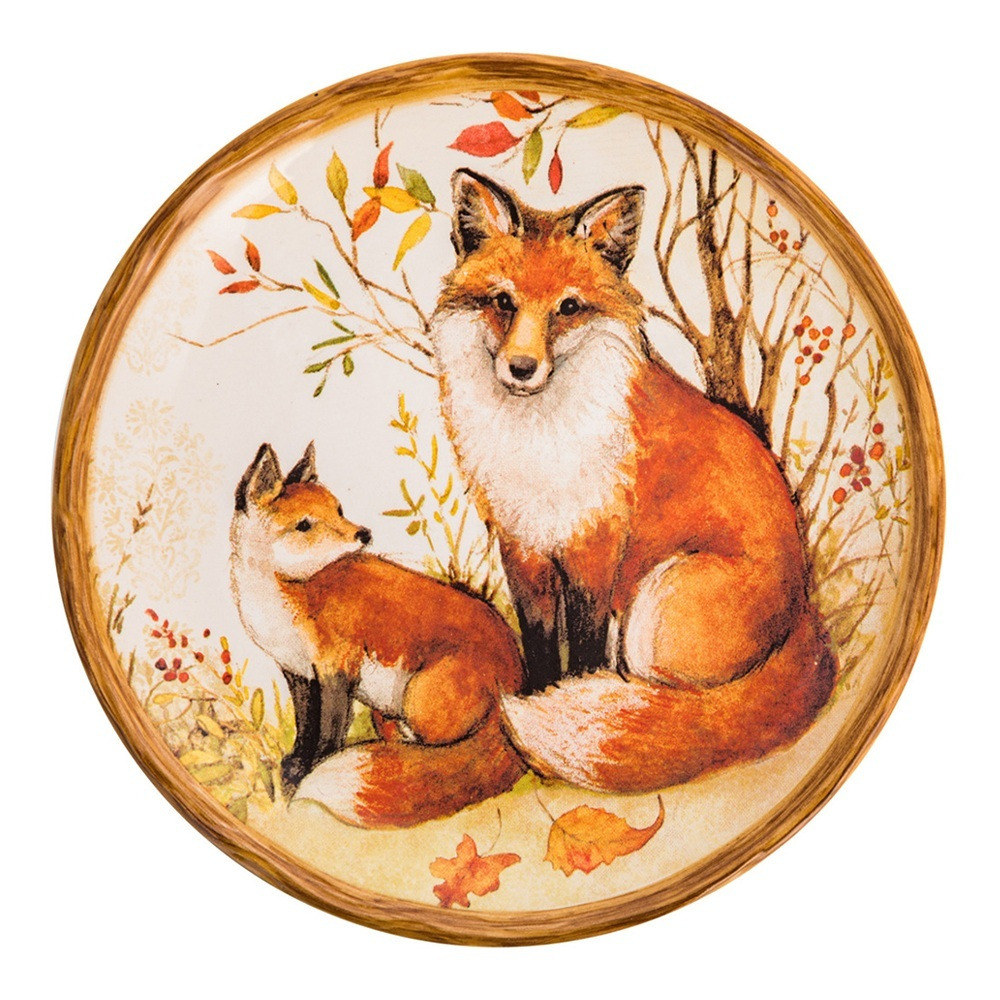 Тарелка хлебная Лисички 15 см Certified Int. Сосновый лес