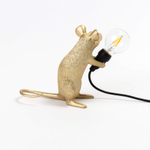 Настольная лампа Mouse Lamp Sitting GOLD USB, Seletti