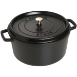 Этикет: Кокот круглый, 8,35 л, 30 см,  черный, La Cocotte, Staub