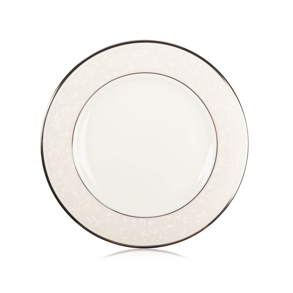 Этикет: Набор закусочных тарелок 6 шт, 20,5 см, фарфор, LEN6141055-6, Чистый опал, Lenox