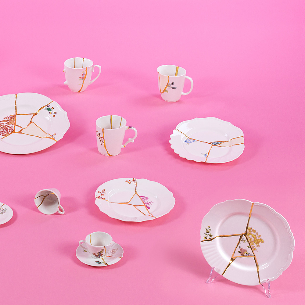 Тарелка 27,5 см, Kintsugi, Seletti (09613)