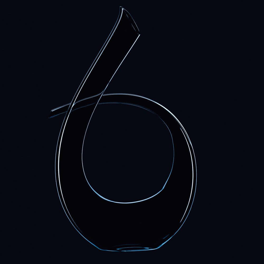 Хрустальный декантер ручной работы Black Tie, 1.95 л, Riedel