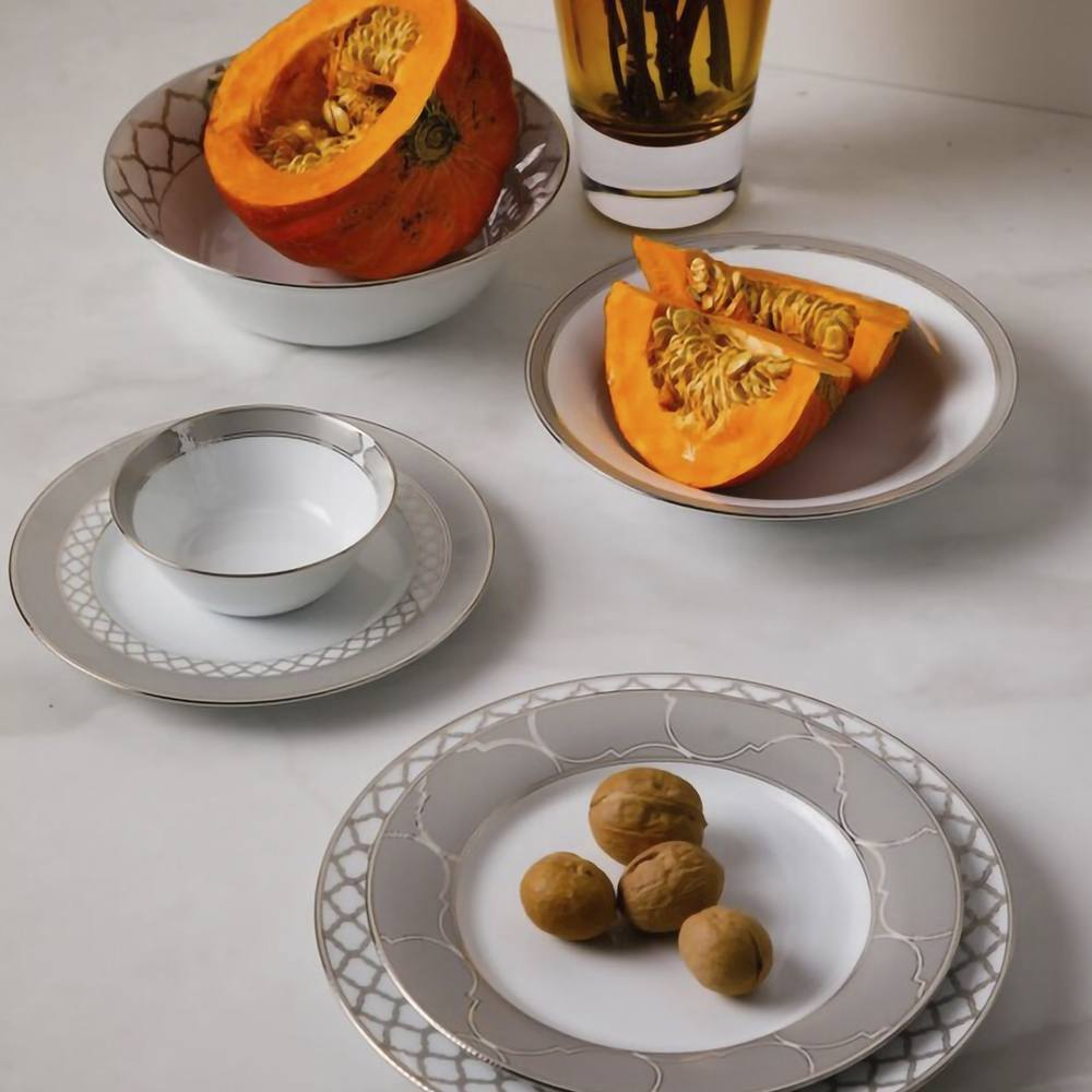Салатник порционный Noritake Царский дворец, платиновый кант 13 см, фарфор