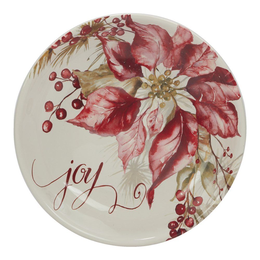 Тарелка суповая 23 см Certified Int. Зимняя радость белая