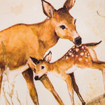 Тарелка десертная Косули 21,5 см Certified Int. Сосновый лес