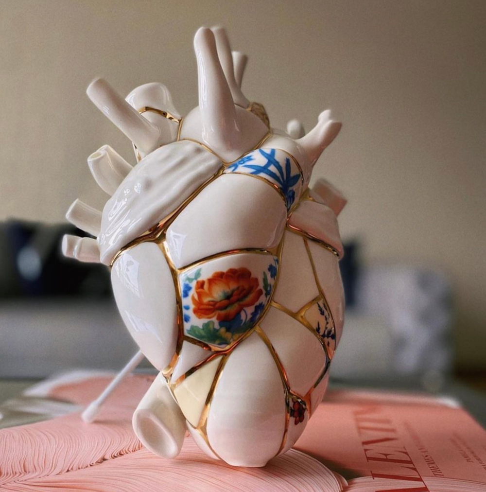 Ваза 25 см Love in Bloom Kintsugi, Seletti