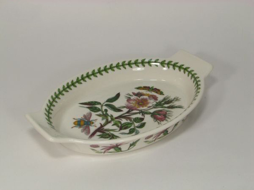 Блюдо для запекания с ручками Portmeirion "Ботанический сад. Шиповник" 23см