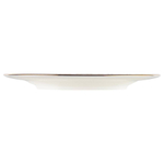Тарелка десертная Noritake Трефолио, золотой кант 16,5 см, фарфор костяной