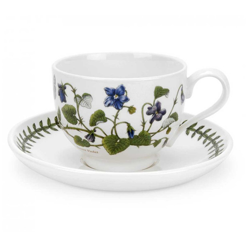 Чашка чайная с блюдцем Portmeirion "Ботанический сад. Фиалка" 280мл