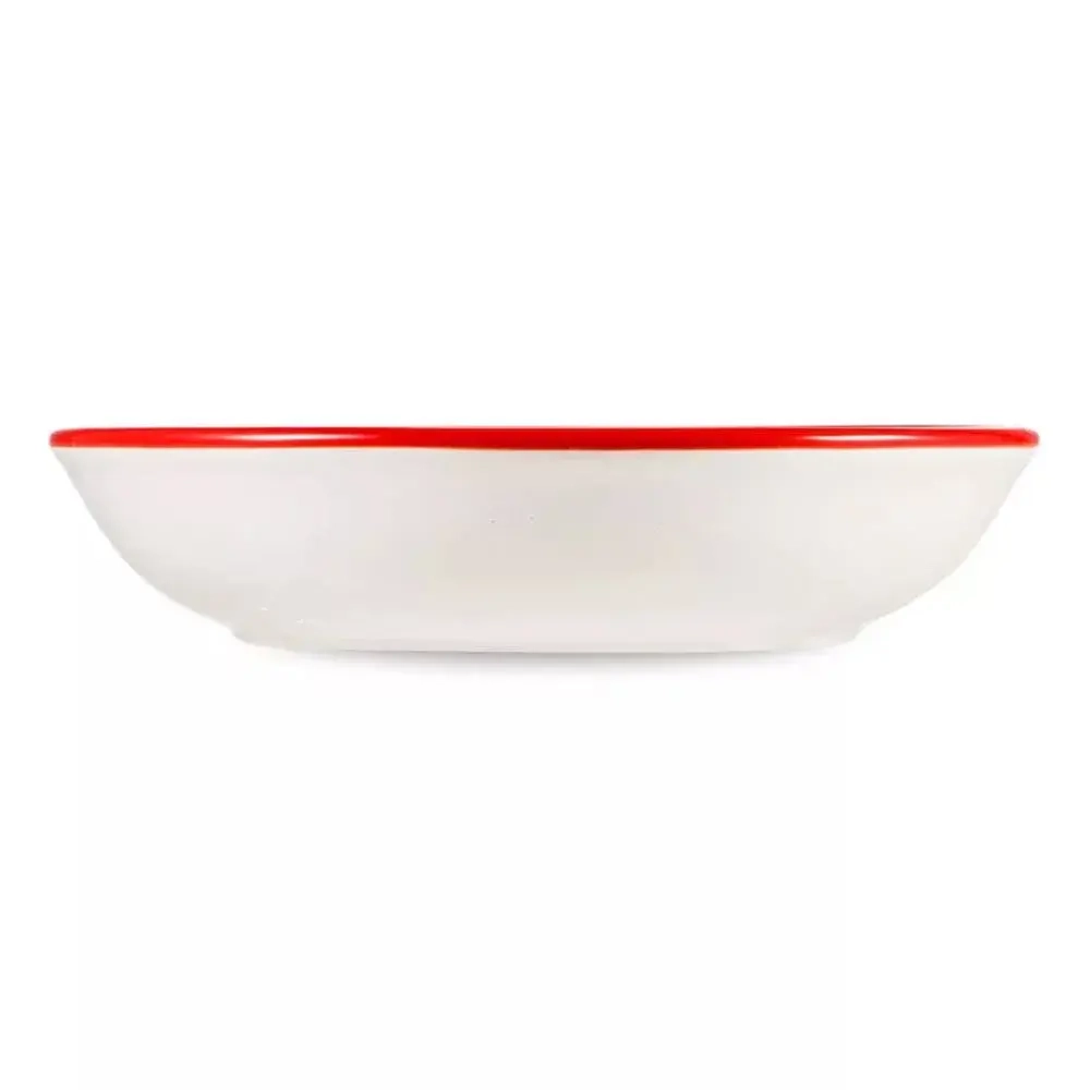 Тарелка суповая 23 см Certified Int. Тихая ночь красная