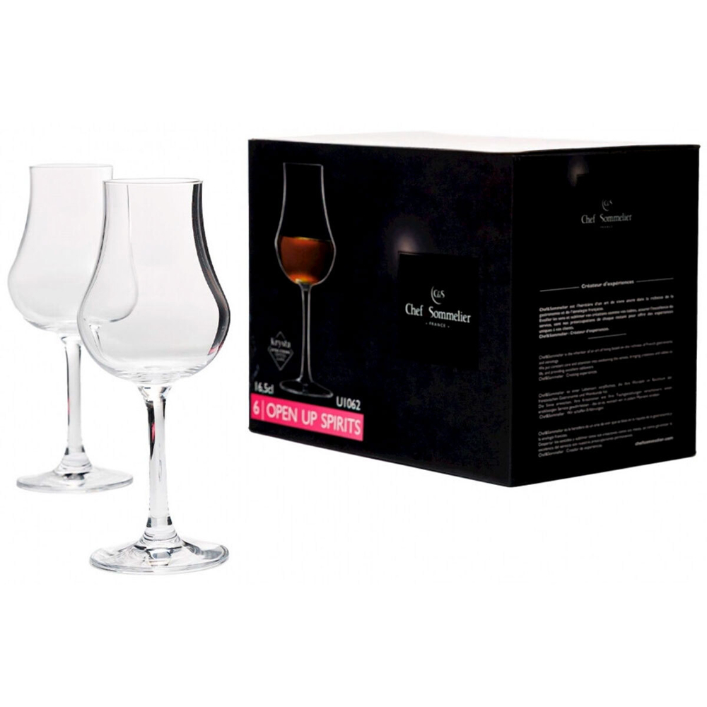 Набор рюмок для граппы 165 мл, 6 шт, хрустальное стекло, U1062, Open Up, Chef & Sommelier