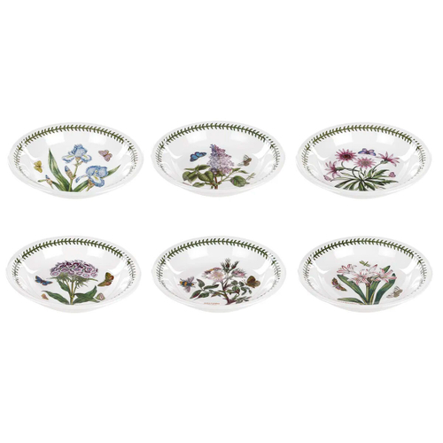 Набор тарелок для пасты 6 шт, 20 см, Portmeirion "Ботанический сад" PRT-BG45740