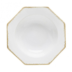 Тарелка суповая 24,2 см 600 мл Costa Nova Luzia White белая