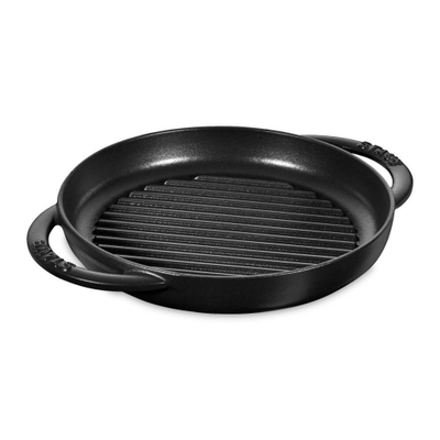 Сковорода-гриль круг 22 см, черная, Staub