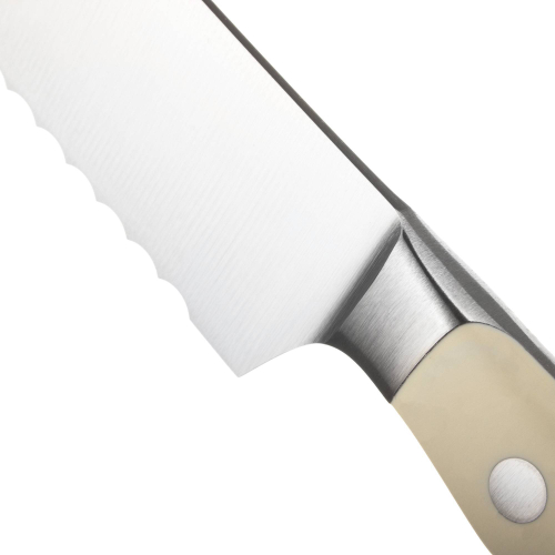 Нож кухонный для хлеба 1040431020, длина лезвия 20 см, ручка кремового цвета, коллекция «Ikon Cream White», Wuesthof
