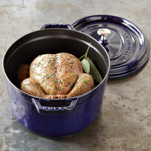 Кокот овальный, 33 см,  темно-синий, La Cocotte, Staub