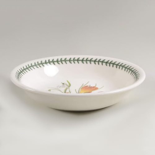 Тарелка для пасты Portmeirion "Ботанический сад. Подснежник / Шафран" 22см