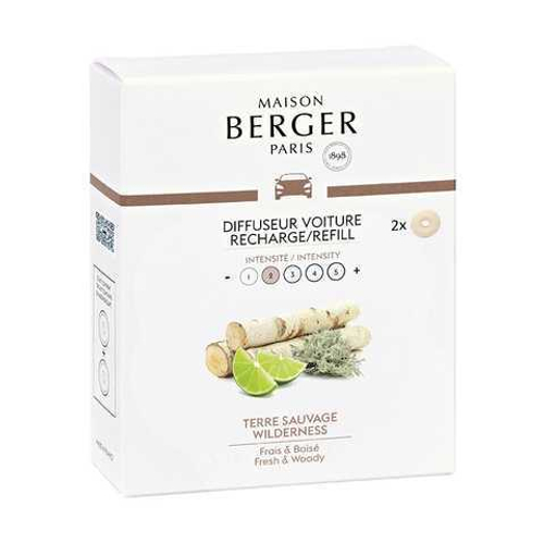 Сменный аромат для автодиффузора 2 шт, Дикие земли, 6579, Maison Berger