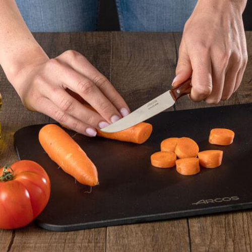 Нож для овощей 10,5 см, из прокатной высокоуглеродистой нержавеющей стали, деревянная ручка, 100501, Latina, Arcos