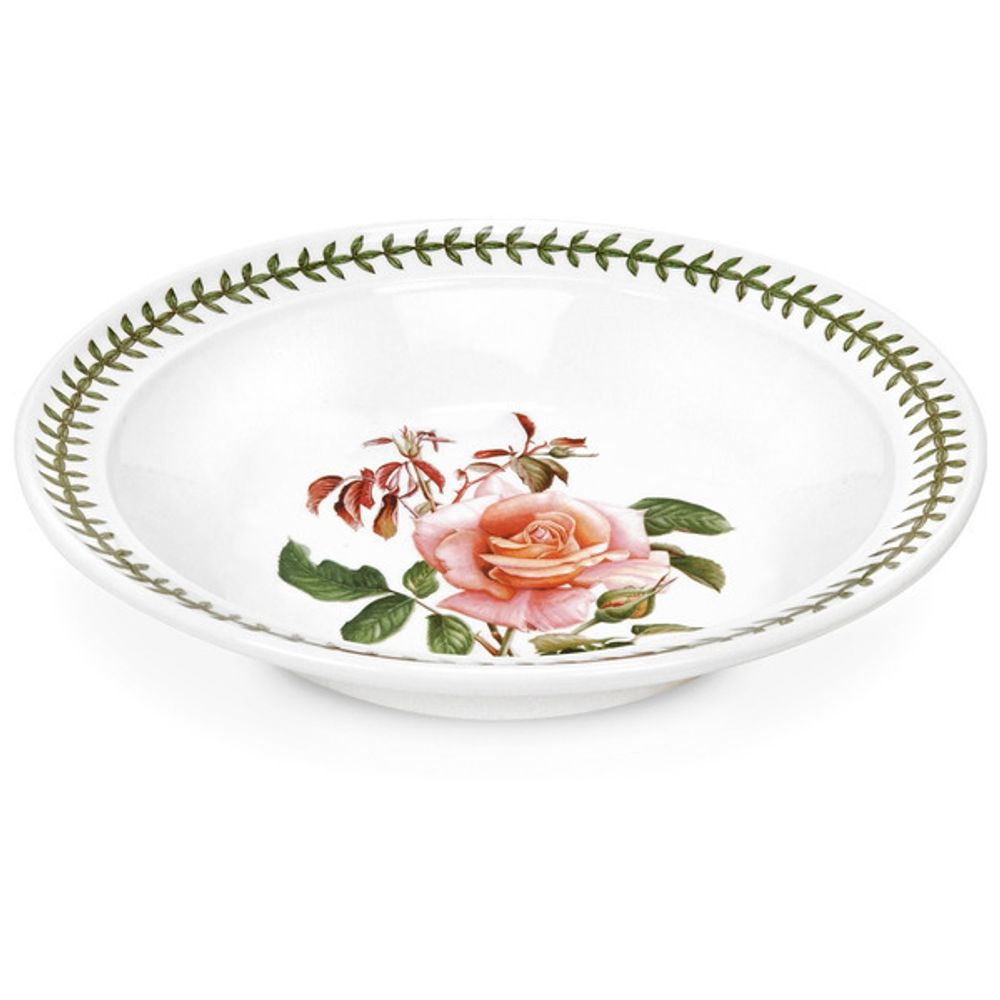 Тарелка суповая Portmeirion "Ботанический сад. Розы. Наилучшие пожелания, чайная роза"20см