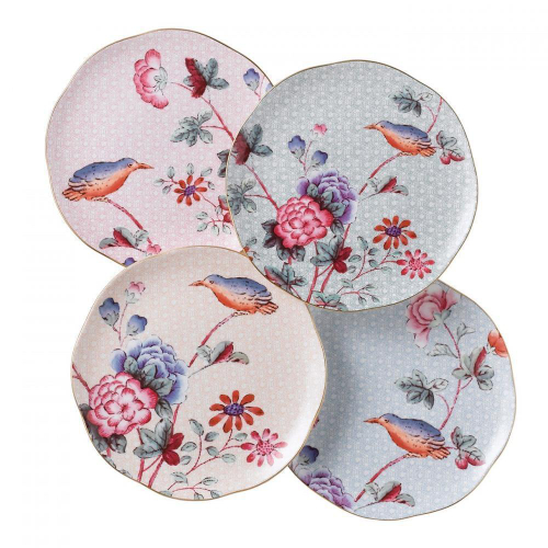 Набор тарелок закусочных Wedgwood Кукушка 20 см, 4 шт, фарфор