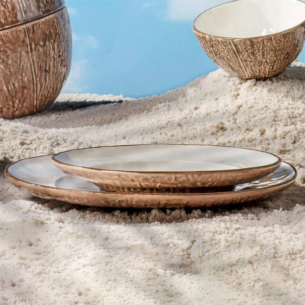 Тарелка закусочная 21 см Bordallo Pinheiro "Кокос"