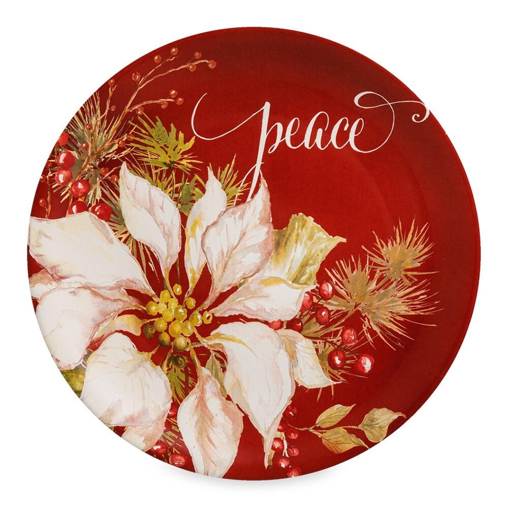 Тарелка закусочная 22 см Certified Int. Зимняя радость, Мир