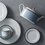 Тарелка пирожковая Noritake Богарт платиновый 16,5 см, фарфор костяной