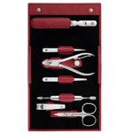 Маникюрный набор 7 пр. Inox красный, Zwilling