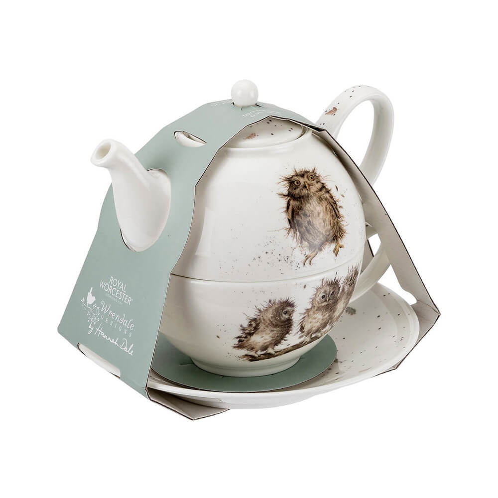 Фарфоровый чайный набор Эгоист "Забавная фауна. Совы", 300 мл, Royal Worcester