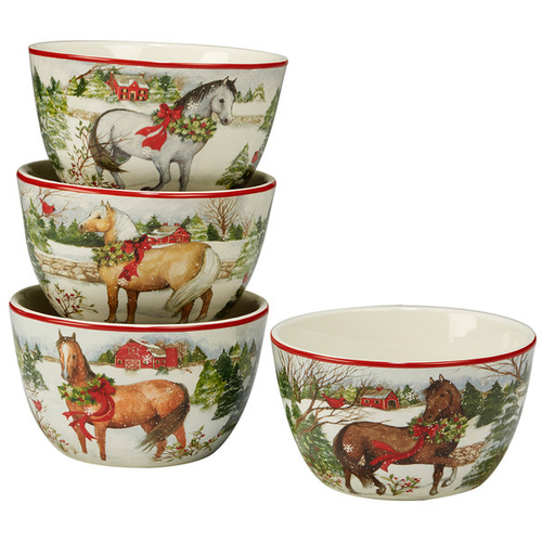 Салатник индивидуальный 13 см Certified Int. Рождество на ферме
