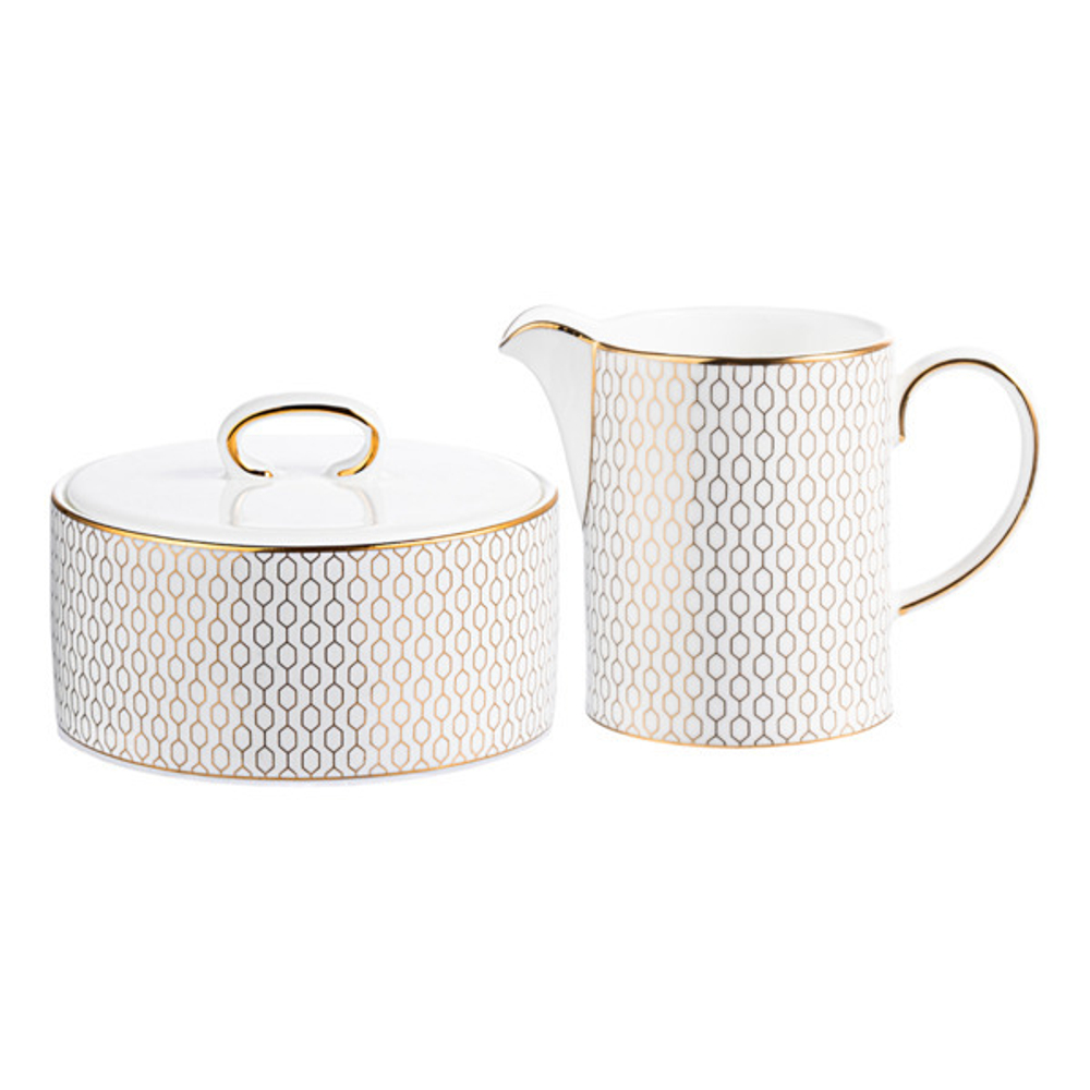 Набор из молочника и сахарницы Wedgwood Аррис, фарфор