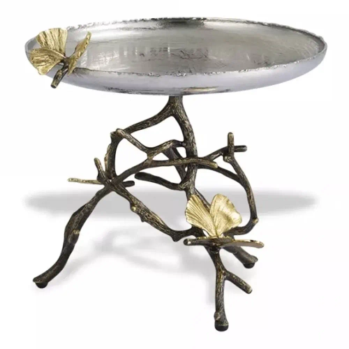 Конфетница Michael Aram Бабочки гинкго 21 см, сталь нержавеющая