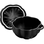 Кокот керамический жаропрочный "Тыква", 500 мл, 12,2 см, чёрный, Staub