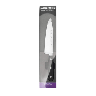 Поварской нож 16 см, из кованой высокоуглеродистой нержавеющей стали, черный, 2550, Clasica, Arcos