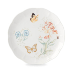 Тарелка обеденная "Бабочка-Монарх" 28 см, фарфор, золотой, LEN891932, Бабочки на лугу, Lenox