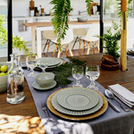 Тарелка обеденная 27,7 см Costa Nova Cristal серая