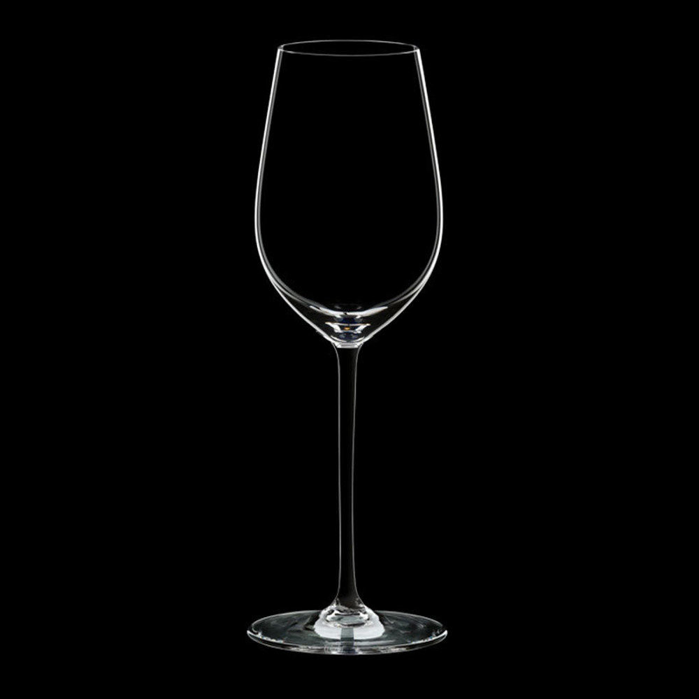 Хрустальный бокал для красного и белого вина Riesling/Zinfandel Black, 395 мл, Fatto a Mano, Riedel (черный)