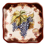Тарелка пирожковая квадратная Синий виноград 15х15 см Certified Int. Секреты Виноделов