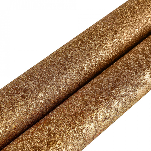 Набор свечей, 30 см, 2 шт, золотистый металлик, Рустик, Luz Your Senses