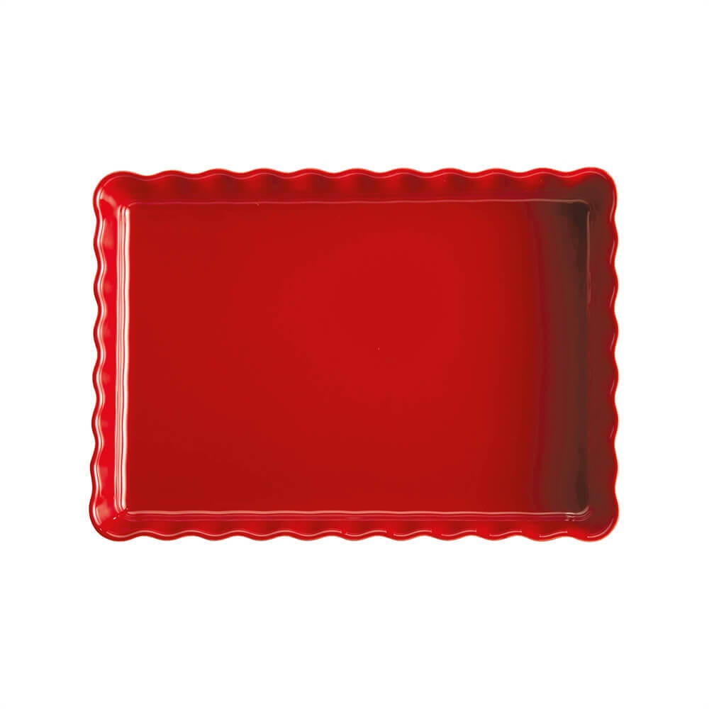 Форма для пирога 24х34x4 см, Emile Henry, цвет: гранат