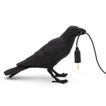 Настольная лампа Bird Waiting Black, Bird Lamp, Seletti