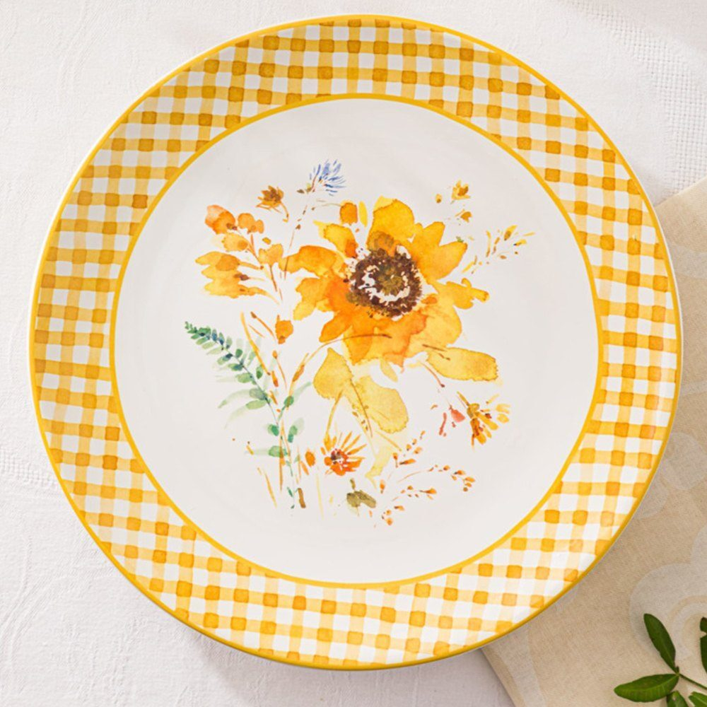 Тарелка обеденная 28 см Certified Int. Подсолнухи-2