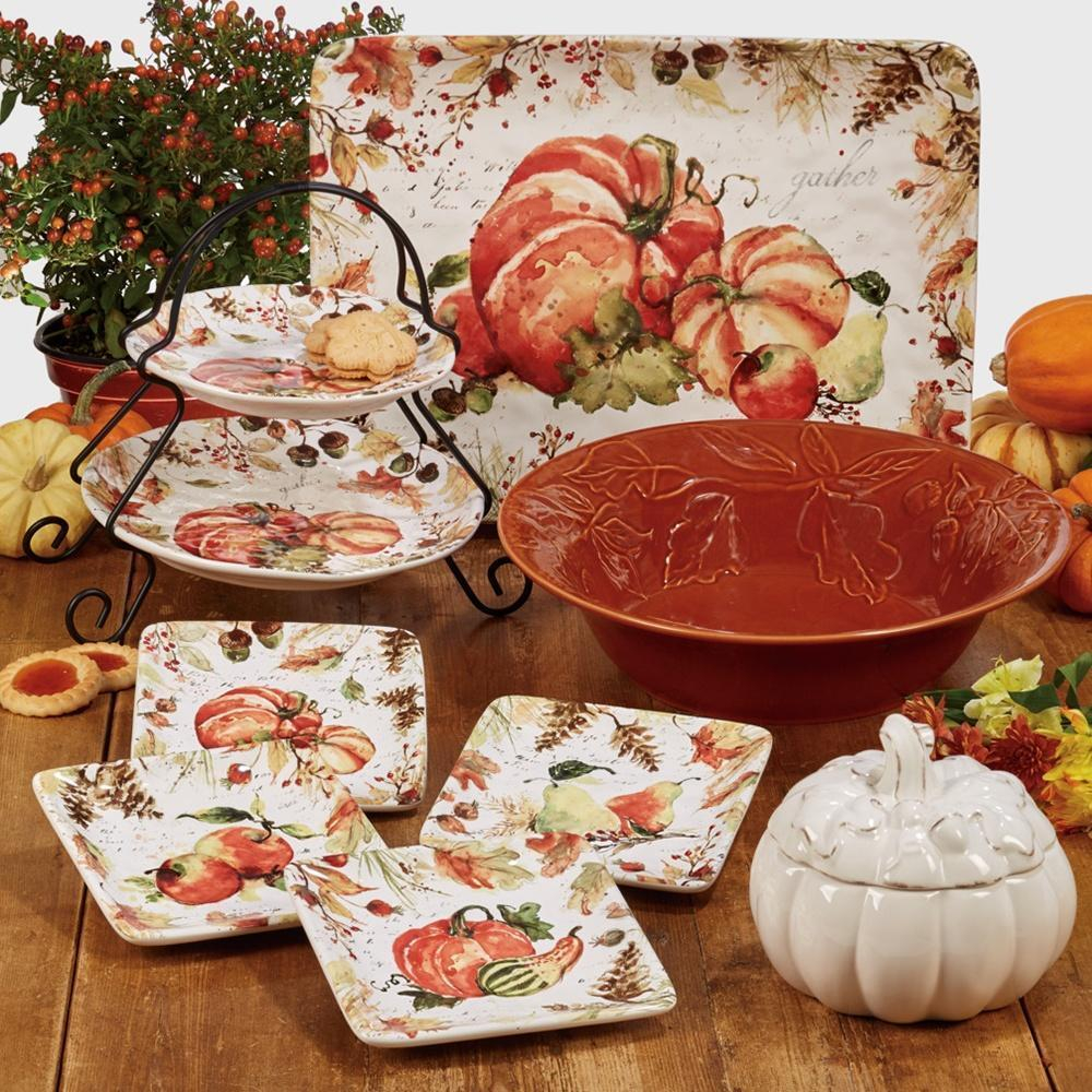 Тарелка пирожковая Яблоки 15 см Certified Int. Осенние краски