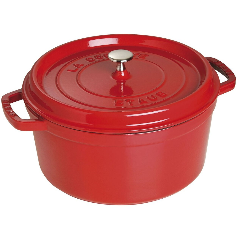 Кокот круглый, 8,35 л, 30 см, вишневый, La Cocotte, Staub в Этикет