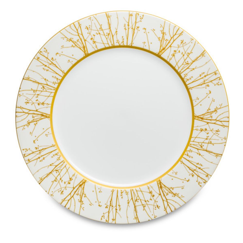 Тарелка подстановочная Narumi Золотой алмаз 30 см, фарфор костяной