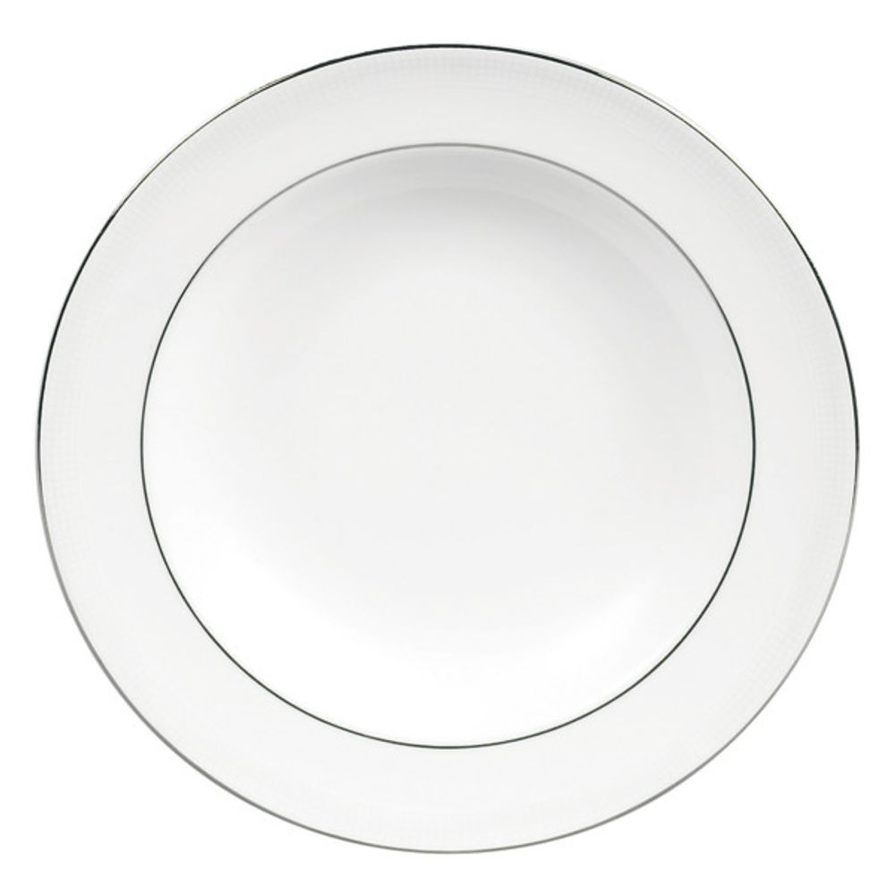 Тарелка суповая Wedgwood Вера Ванг Белая Коллекция 23 см, фарфор