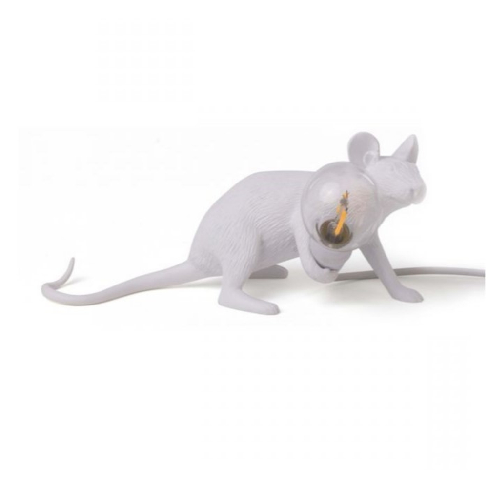 Настольная лампа Mouse Lamp Lyie Down USB, Seletti